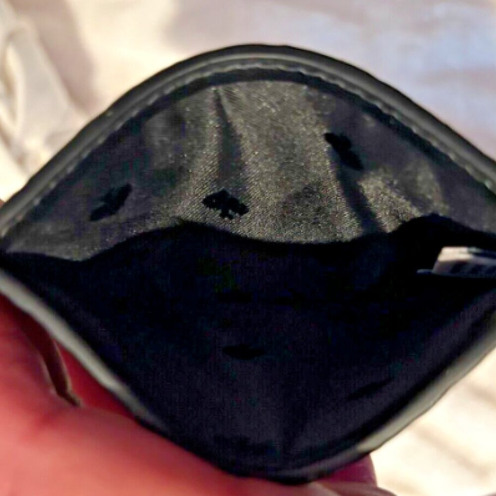 New kate spade Small Slim Credit Card Holder in Geo Emboss Black - Picture 4 of 4